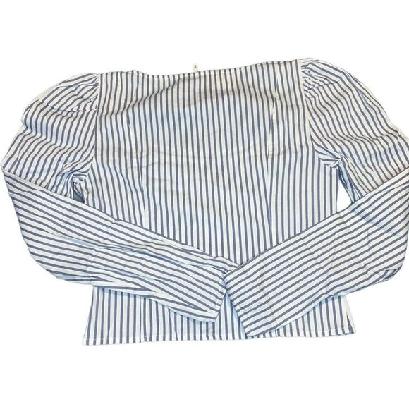 Free People Caroline Stripe Top in Neutral - Picture 8 of 9